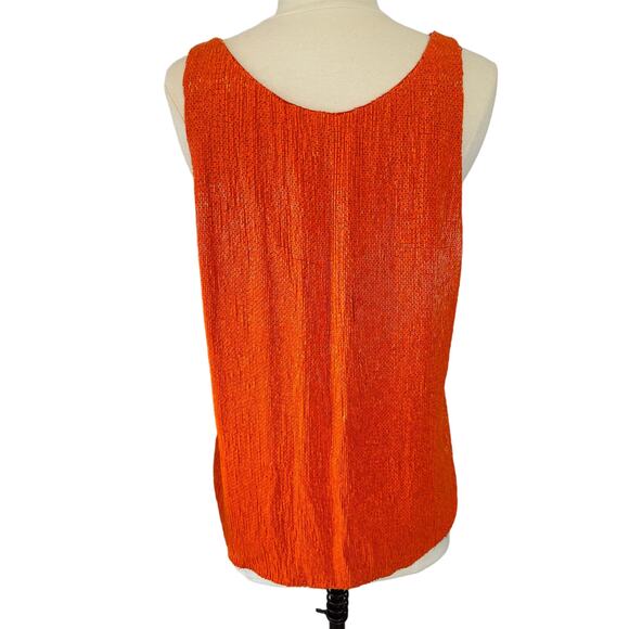 Ralph Lauren Bright Orange Beaded Tank Top - Picture 2 of 16